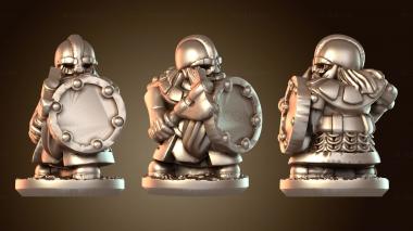 3D модель Гном-воин (STL)