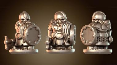 3D модель Гномы - опытные воины (STL)