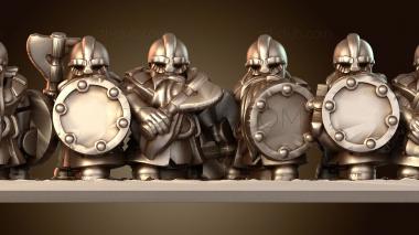 3D модель Гномы-воины, мародер-ночная сталь (STL)