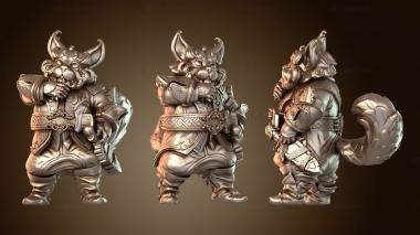 3D модель Восточный кошачий народ любопытен (STL)