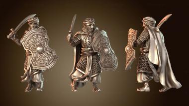 3D модель Восточный фехтовальщик А (STL)