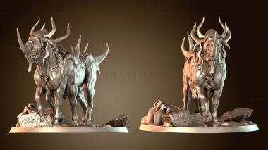 3D модель Египетская гора Лэнс Дикий, необузданный (STL)