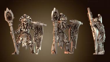 3D модель Египетский скелет-маг (STL)