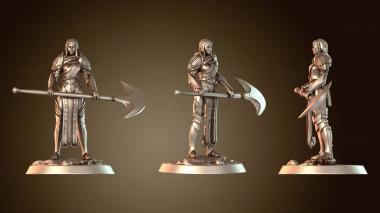 3D модель Египетский солдат, топор, вождь, Египет (STL)
