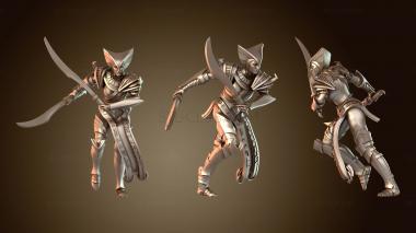 3D модель Египетский солдат Хопеш, беги, Египет, Хопеш, стойкий (STL)
