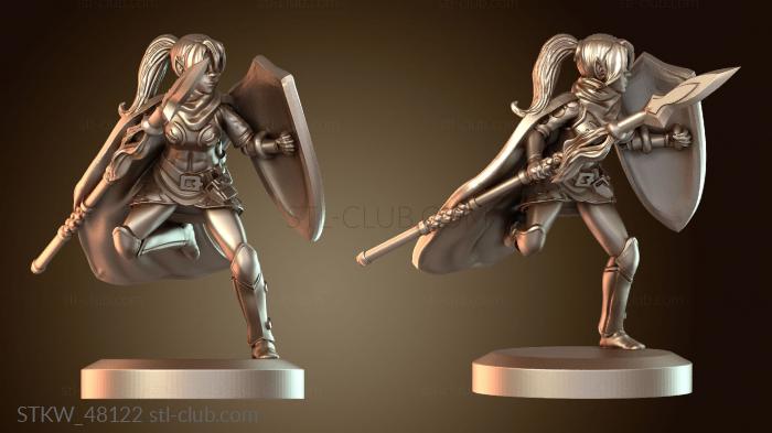 Military Эльфийка-воительница-копейщица