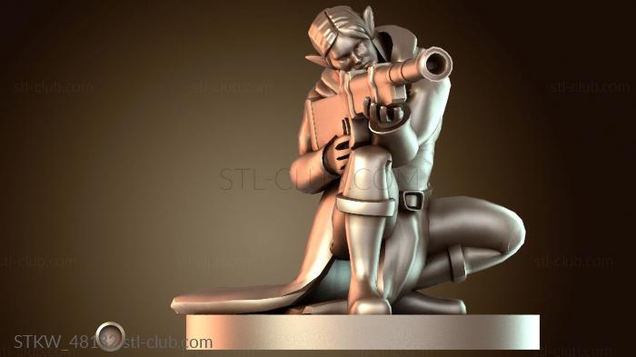 Эльф-стрелок-мужчина для Shapeways