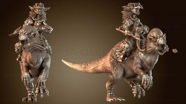 3D модель Elf Knight dinosauro corpo (STL)