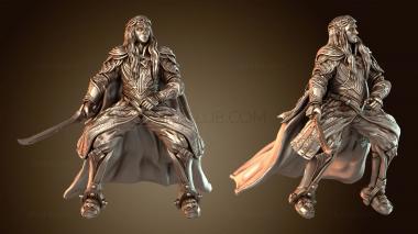 3D модель Эльф на лосе (STL)