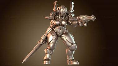 3D модель Эльфийский пистолет-меч (STL)