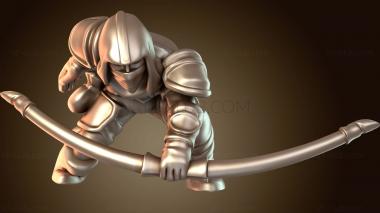 3D модель Эльф-разбойник бдительный (STL)