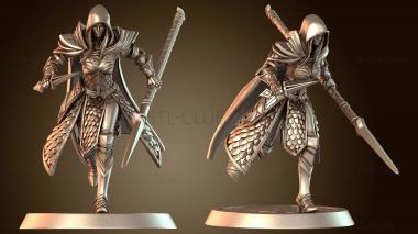 3D модель Атака эльфийских солдат копьем и кинжалом (STL)