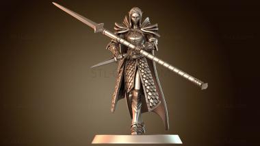 3D модель Марш эльфийских солдат с копьями и кинжалами (STL)