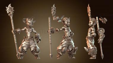 3D модель Эльфийский воин в доспехах (STL)