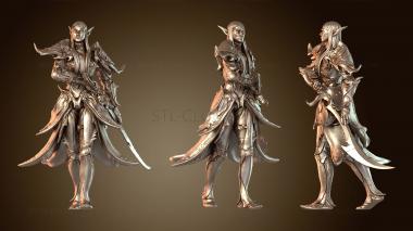 3D модель Эльф Воин Меч Тихий (STL)