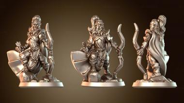 3D модель Эльфийский лучник (STL)