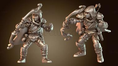 3D модель Эльфийский разбойник увлечен (STL)