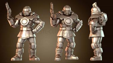 3D модель Правоохранители, псы, оружие, крутое оружие (STL)