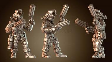 3D модель Инженерные пистолеты Гатлинга (STL)