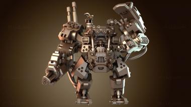 3D модель Рядовой мех сталь (STL)