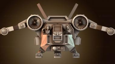 3D модель Эпический Имперский Арвус Легкий Прыгун Шаттл (STL)