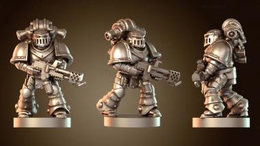3D модель Эпическое пламя космодесанта (STL)