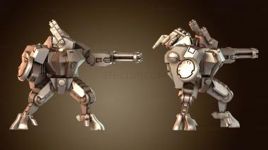 3D модель Эпический Тау Кризис, владеющий Burst Cannon (STL)