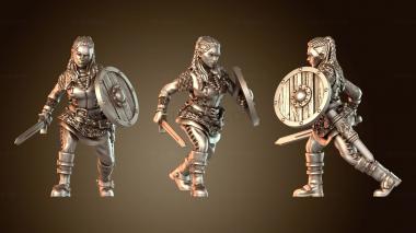3D модель Эрик Кровавый Топор Воин Лагерда (STL)