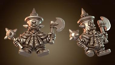 3D модель Злой гном-воин (STL)