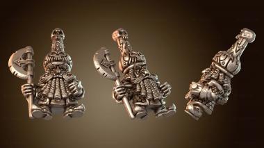 3D модель Злой гном-воин беспощаден (STL)