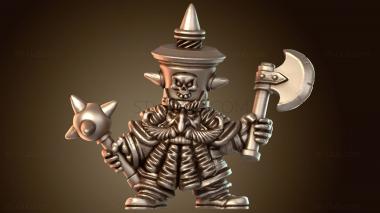 3D модель Злой Гном Воин агрессивен (STL)