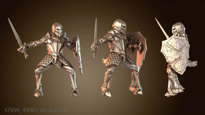 Military Злой рыцарь тени верхом на Оскверненном