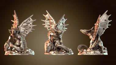 3D модель Фея Дракон бурный (STL)