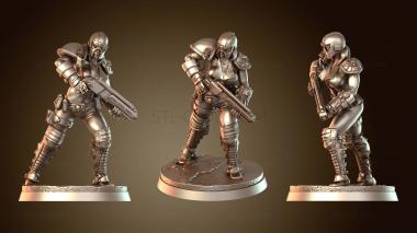 3D модель Бесстрашные войска по борьбе с беспорядками полиции веры (STL)