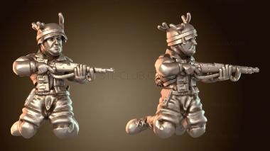 3D модель Осенний зонтик Ягер храбрый (STL)