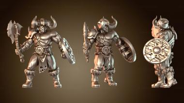 3D модель Фэнтези-варвар (STL)