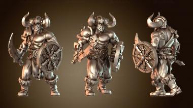 3D модель Фэнтези Варвар Свирепый (STL)