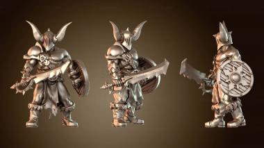 3D модель Закаленный фэнтезийный варвар (STL)