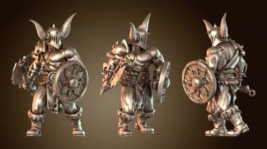 3D модель Броненосец фэнтези-варвара (STL)
