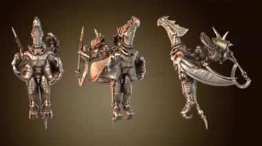 3D модель Fantasy Gecko Chief Rider Tribal (STL)