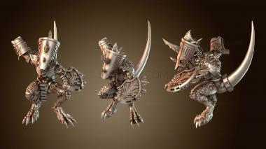 3D модель Fantasy Gecko Chief Rider Fireball (STL)