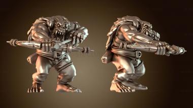 3D модель Фэнтези Орк Лучник Шрам (STL)