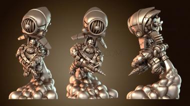 3D модель Элита рунических наездников Fantasy Reck Engineers (STL)