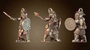 3D модель Фэнтезийные Всадники, Решительный Полк Гномов Шторма (STL)