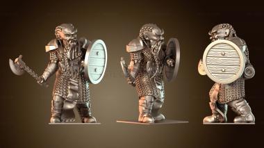 3D модель Фэнтезийные всадники, полк штурмовых гномов (STL)