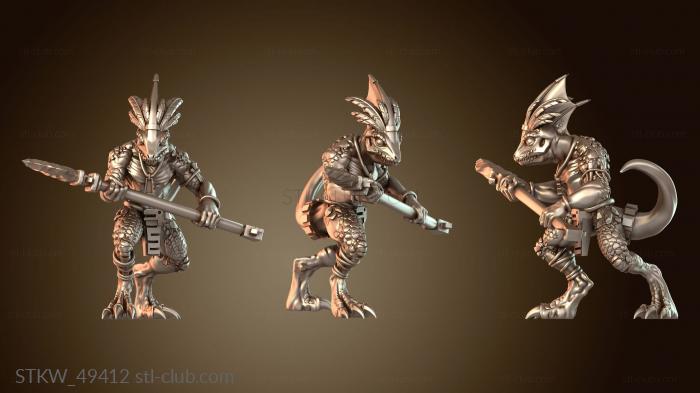 Military Фэнтезийный трицератопс-геккон в броне