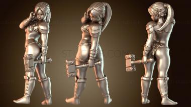 3D модель Женщина-варвар Свирепая (STL)
