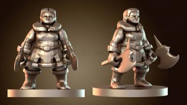 3D модель Женщина-гном-варвар (STL)