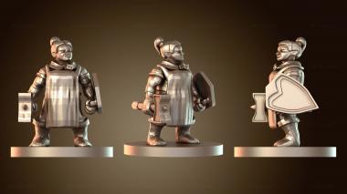 3D модель Женщина-гном-кузнец (STL)