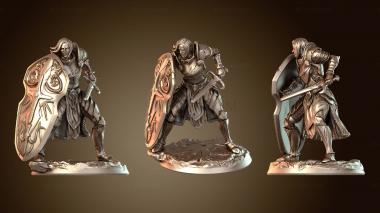 3D модель Женщина-орк-воин World Warcraft Raider (STL)